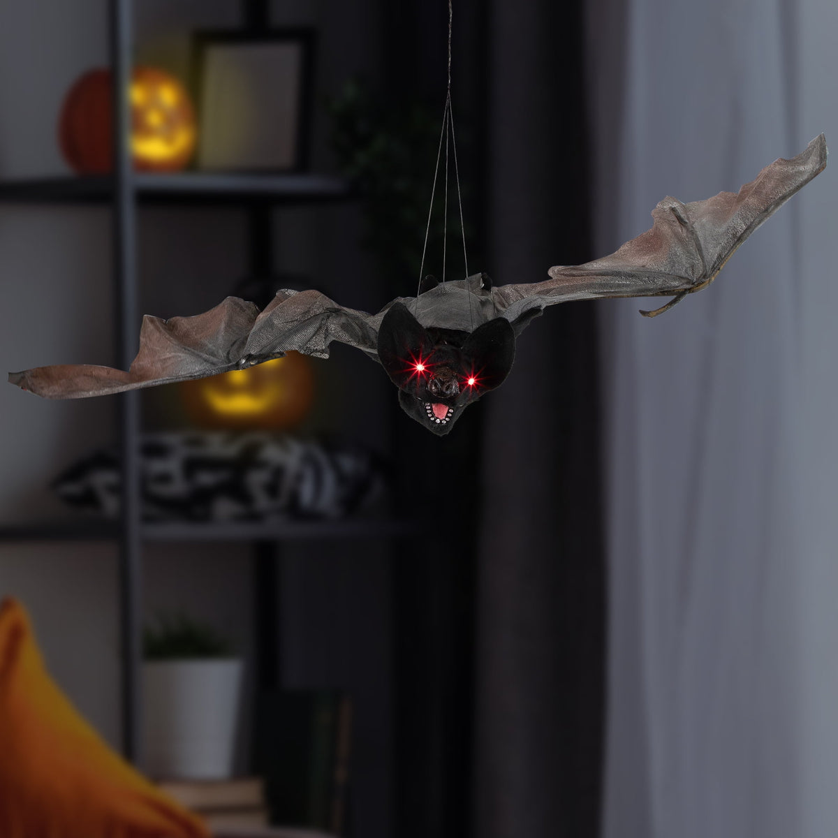 Witchwood™ LED Lighted Animated Halloween Bat with Wings - 48"