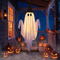 Witchwood™ Halloween Decorations Outdoor, Hanging Swing Ghosts with Lights Halloween Spooky Cute Ghosts Decor for Outside Home Front Porch Yard Lawn Tree