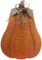 Witchwood™ Metal Pumpkin Harvest Fall Decor Thanksgiving Halloween Outdoor Yard Garden Decor Free Standing Pumpkin Decorations for Home (H-24.5")