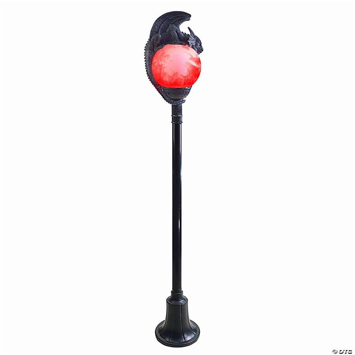 Witchwood™ TT59073 6 ft. Light-Up Flaming Dragon Lamp Post with Sound Halloween Decoration