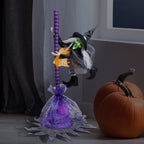 Witchwood™ Animated Flying Witch with Broom Halloween Decoration - 25"