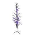 Witchwood™ Pre-Lit Cascade Outdoor Halloween Twig Tree - 6' - Purple Lights
