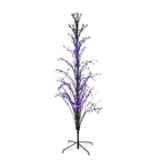 Witchwood™ Pre-Lit Cascade Outdoor Halloween Twig Tree - 6' - Purple Lights