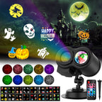 Witchwood™ Outdoor HD projector light, remote control 16 switchable modes, Christmas Halloween celebrations, birthdays, weddings and parties, waterproof light show