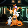 Witchwood™ OverPatio 7.8' Halloween Inflatables Outdoor Halloween Decoration with 9pcs LED Lights