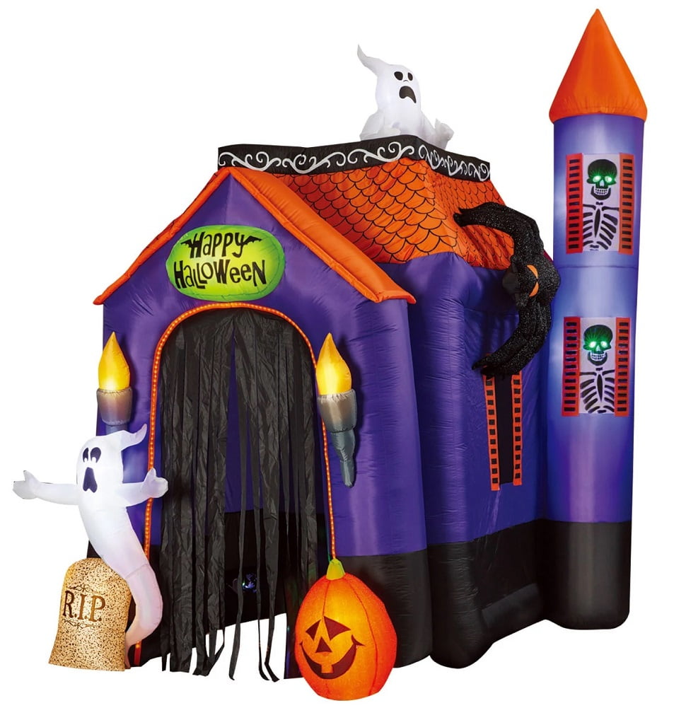 Witchwood™ Pre-Lit 12FT Halloween Airblown Inflatable Haunted House Archway Tunnel