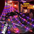 Witchwood™ Scidweet Outdoor, 350 LED Halloween Spider Web Lights with 79" Giant Spider for Home Garden Yard Decor
