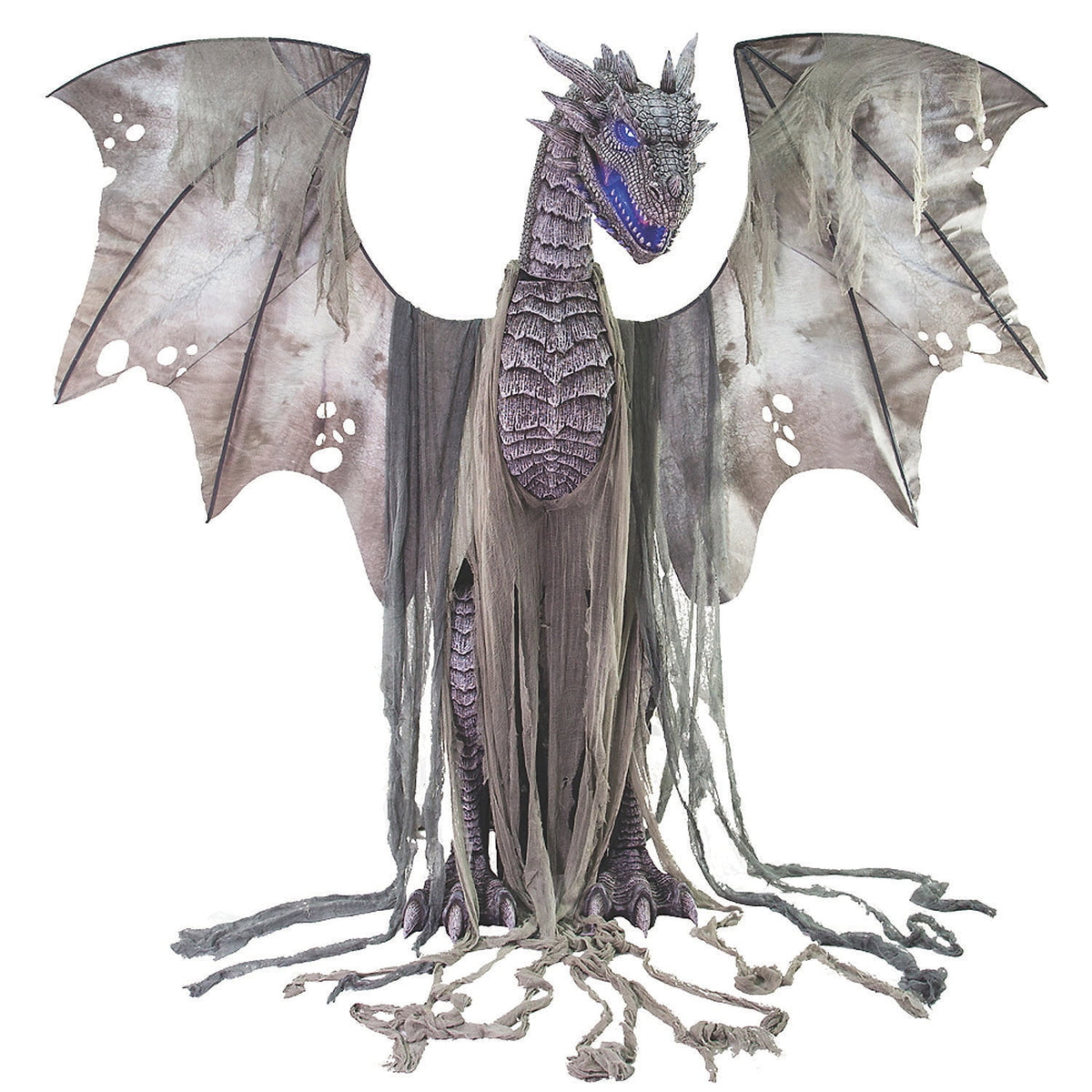 Witchwood™ 7 ft. Animated Winter Dragon Halloween Decoration