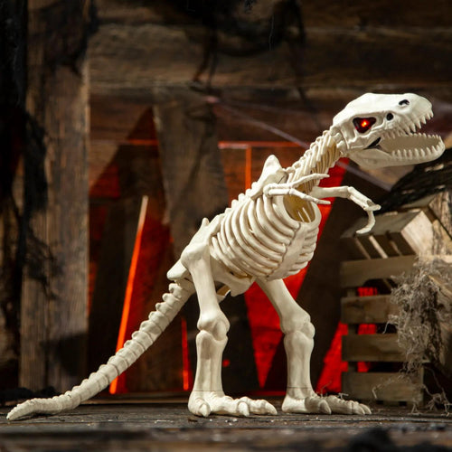 Witchwood™ 15 1/2" Animated Light-Up Tyrannosaurus Rex Skeleton Halloween Decoration - One Size