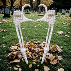 Witchwood™ Halloween Skeleton Stakes Decorations, Love Pose 2 Piece Hands Arms with Lawn Stakes for Outdoor Yard Garden Decor