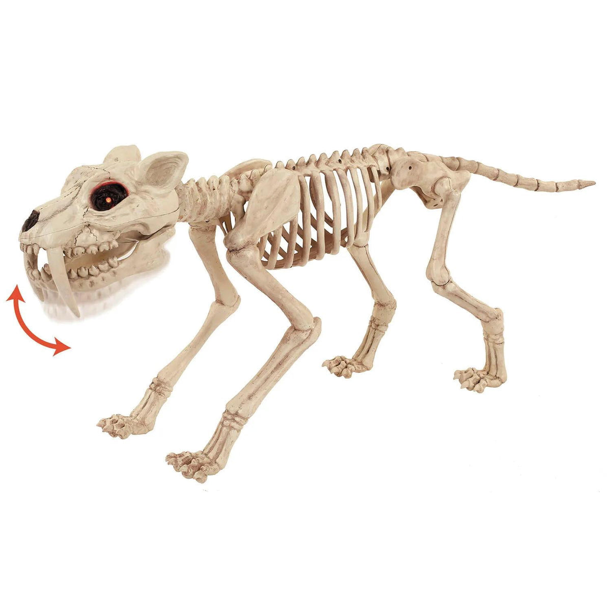Witchwood™ USA SEW81896 18.5 in. Animated Light-Up Tiger Skeleton Halloween Decoration
