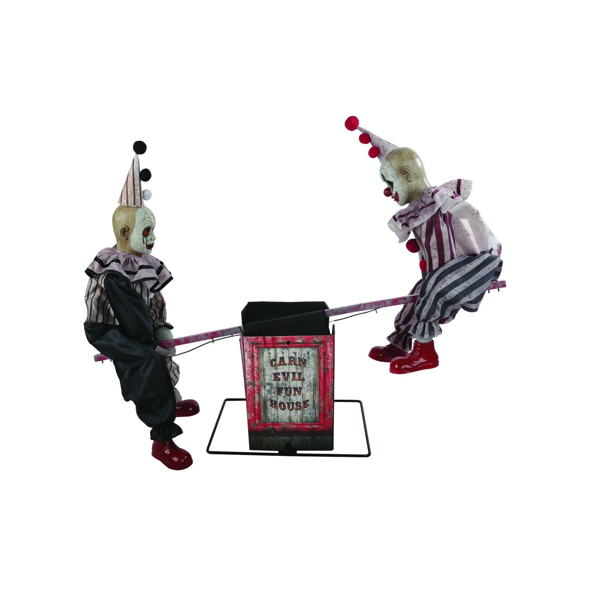 Witchwood™ See Saw Clowns Animated Prop Halloween Decoration