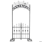 Witchwood™ Halloween Cemetery Archway Gate 8.5 Ft Haunted House Graveyard Entrance Prop