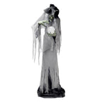 Witchwood™ Towering Witch Halloween Animatronic with Glowing Eyes & Magic Ball, 9.8-Ft