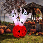 Witchwood™ Halloween Ghost and Pumpkin Outdoor Halloween Inflatables for Patio Garden Decor