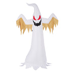 Witchwood™ VIVOHOME 8ft Height Halloween Inflatable White Ghost with Red Rotating Led Lights Blow up Outdoor Lawn Yard Decoration