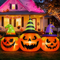 Witchwood™ 6FT Halloween Inflatable Pumpkins Decorations with LED Lights, Halloween Blow Ups Decoration for Home Party