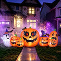 Witchwood™ 7.9FT Halloween Inflatable Pumpkin Ghost with Lights, Halloween Blow Ups Outdoor Decoration for Home Party