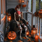 Witchwood™ Yescom Halloween 5.6Ft Life Size Skeleton Cowboy Detailed Costume Outdoor Indoor Haunted House Props Decor 2026