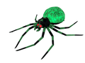 Witchwood™ 12FT Halloween Inflatable Giant Spider with Disco Lights, Outdoor Yard and Garden Decor for Party, Lawn, Holiday, Green