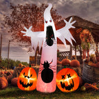 Witchwood™ 12 FT Halloween Inflatables Ghost Pumpkin Outdoor Halloween Decoration