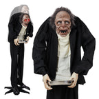 Witchwood™ 5FT Halloween Animatronic Grandpa w/ Candy Dish The Sound Activated Standing Halloween Prop