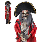 Witchwood™ 6.3FT Halloween Animatronic Pirate Standing Pirate The Sound Activated Halloween Prop