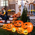Witchwood™ 7 FT Halloween Inflatables Pumpkin, Halloween Decoration 7 Blow up Pumpkins w/ Build-in LEDs for Halloween Party