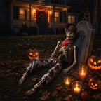 Witchwood™ Yescom Halloween 5.6Ft Life Size Skeleton Cowboy Detailed Costume Outdoor Indoor Haunted House Props Decor 2026