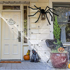 Witchwood™ Vafful Halloween Decoration Outdoor Yrad Spider Web 275'' and 59'' Giant Spider with 20 pcs Small Spider and 40g Stretch Cobwebs for Indoor Outdoor Yard Haunted House Party Halloween Decor