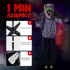 Witchwood™ 7FT Halloween Animatronic Werewolf w/ Werewolf Barking Sound The Sound Activated Halloween Prop