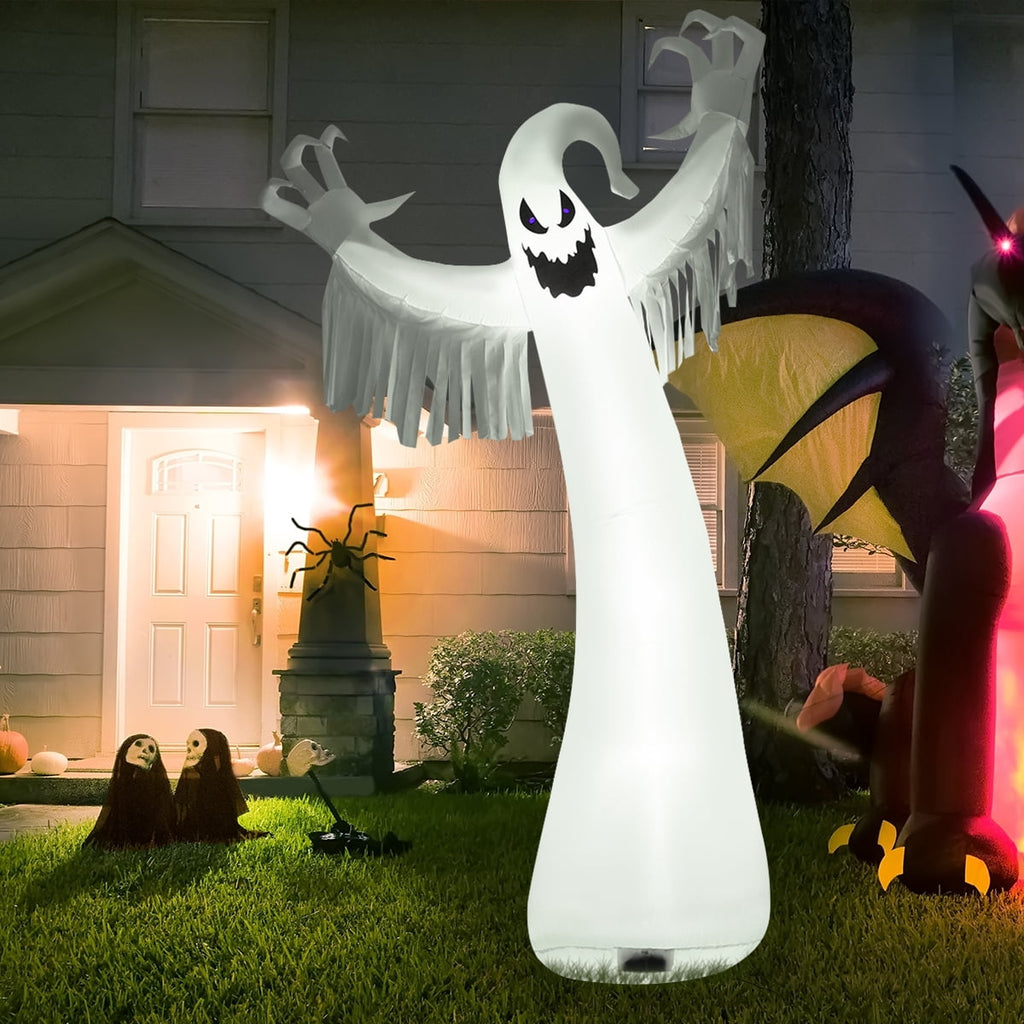Witchwood™ Topbuy Ghost Blow Up Halloween Outdoor Yard Inflatable, with LED Lights 12'