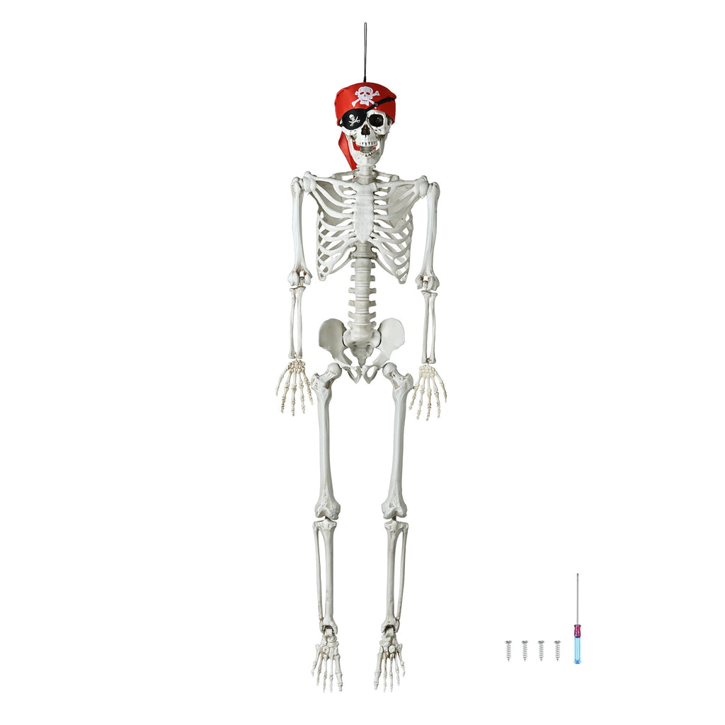 Witchwood™ Yescom Pirate Life Size Skeleton Poseable Full Size 5.6 Ft Halloween Party Decorations Haunted House 2026
