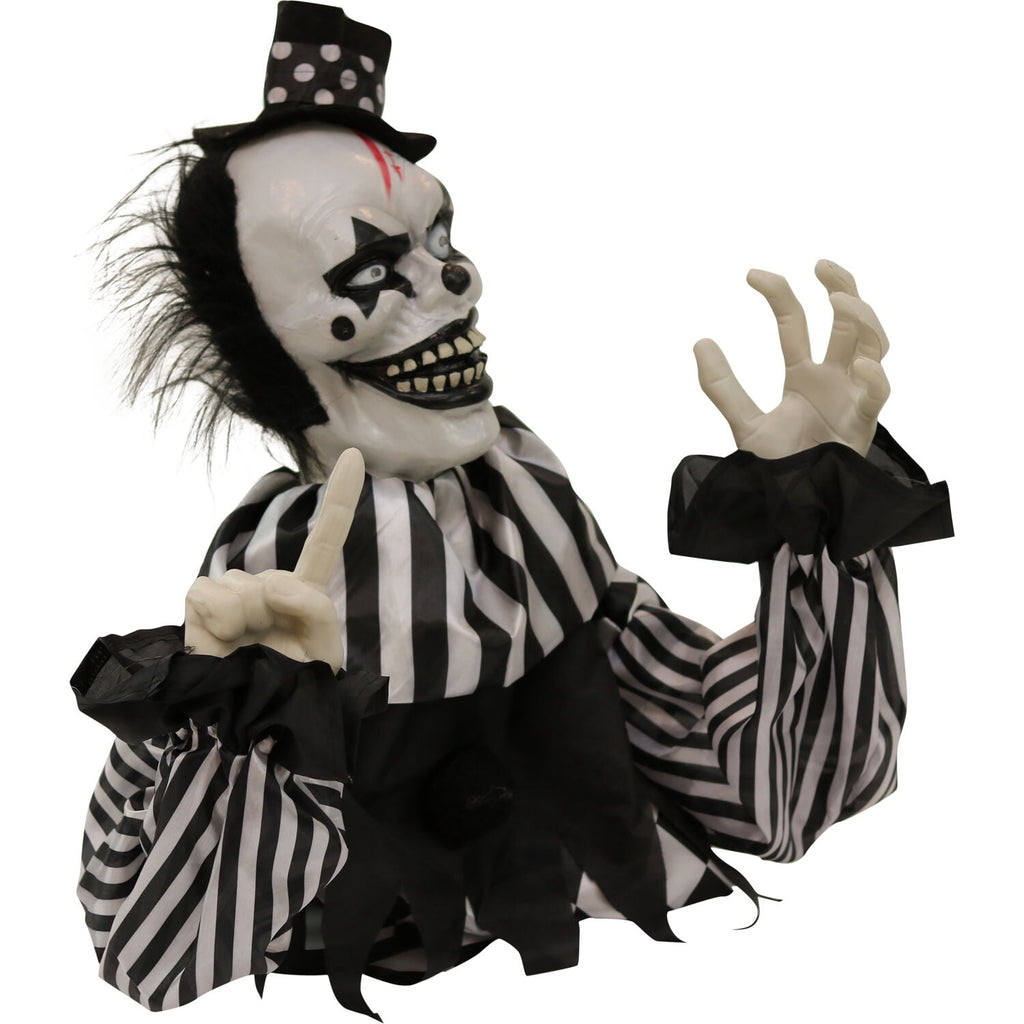 Witchwood™ 1.8 ft Groundbreaker Clown-Vile, Halloween Decoration, Multi-Color, HHFJCLOWN-2LSA