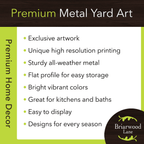 Witchwood™ Briarwood Lane Halloween Metal Art 26x13 Costumed Gnomes For Halloween Metal Art
