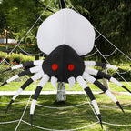 Witchwood™ Halloween Inflatable 6 FT Spider Inflatables Outdoor Decorations with Magic Light, Scary Inflatable Halloween Spider Blow Up Spider, Halloween Blow Up Decorations Outside Clearance for Holiday