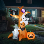 Witchwood™ OverPatio 7.8' Halloween Inflatables Outdoor Halloween Decoration with 9pcs LED Lights
