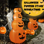 Witchwood™ Costway 8FT Halloween Inflatable Stacked Pumpkins Blow-up Holiday Decoration w/ LED Lights