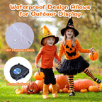 Witchwood™ Costway 2 Pack 3 FT Halloween Inflatable Eyeballs w/ Air Blower & Red LED Lights