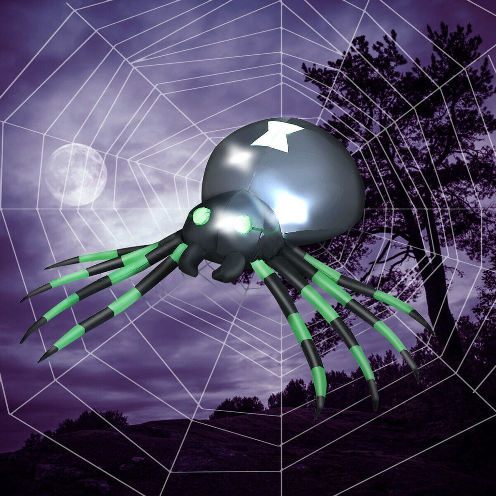 Witchwood™ Gymax 6FT Halloween Inflatable Blow-Up Spider w/ LED Lights Outdoor Yard Decoration