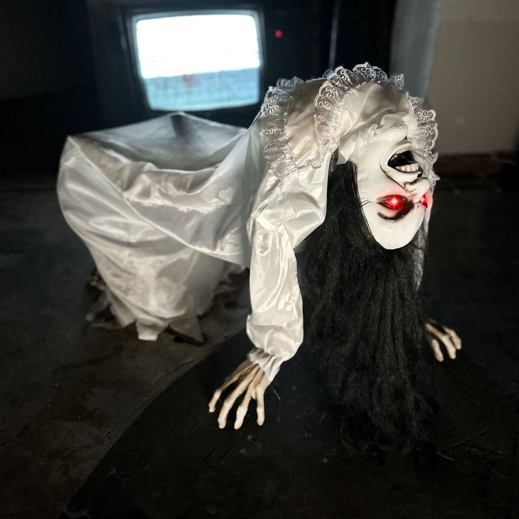 Witchwood™ Lifesize 35" Animatronic Possessed Woman with Lights and Sound, Halloween Decoration,HHLADY-11FLSA