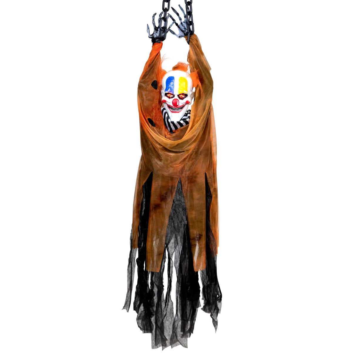 Witchwood™ 42" Animated Halloween Clown with LED Eyes Decoration