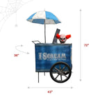 Witchwood™ I Scream Clown Cart Halloween Animatronic with Lights & Lunge, 6-ft