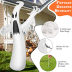 Witchwood™ Costway 12ft Halloween Inflatable Ghost Quick Blow up w/LED Lights Outdoor Yard Scary Decoration
