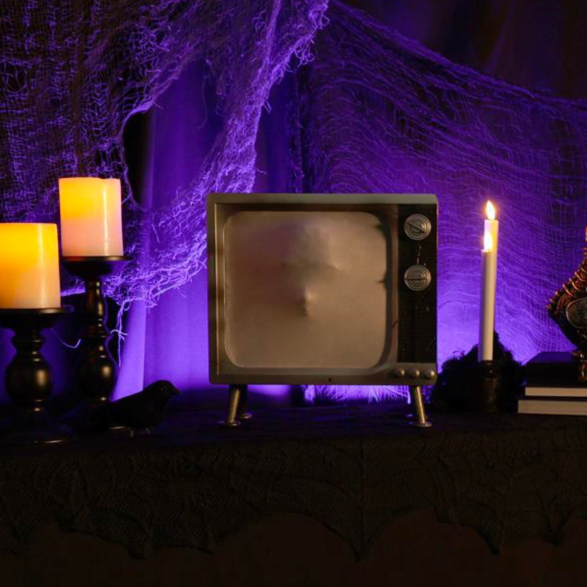 Witchwood™ 11.8 in Haunted TV by Tekky, Premium Halloween Animatronic, HHHAUNTTV-1FLSA