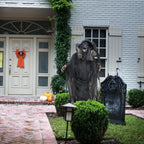 Witchwood™ 5.75 ft Animatronic Witch Indoor/Covered Outdoor Halloween Decoration, HHWITCH-20FLSA