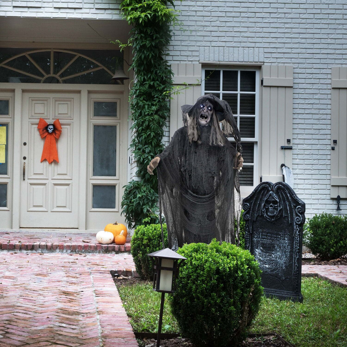 Witchwood™ 5.75 ft Animatronic Witch Indoor/Covered Outdoor Halloween Decoration, HHWITCH-20FLSA