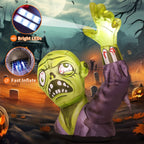 Witchwood™ Halloween Inflatable 5 FT Zombie Inflatable Shaking Hands, Zombie Inflatable Halloween Decorations Scary Halloween Blow Ups with LED Lights, Halloween Inflatables Clearance for Holiday/Party