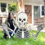Witchwood™ Big Dot of Happiness Scary Skeleton - Big Skeleton Yard Sign Outdoor Lawn Decorations - Halloween Party Yard Signs