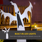 Witchwood™ HOMCOM Halloween Inflatable Ghost with LED Lights for Garden Indoor Outdoor